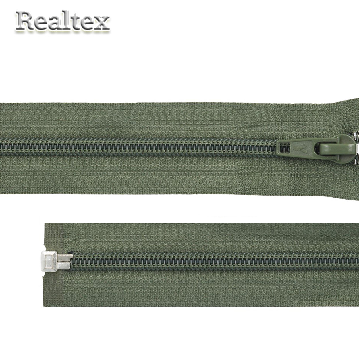 Молния витая G105 Т.5 100см разъемная цв.315 хаки