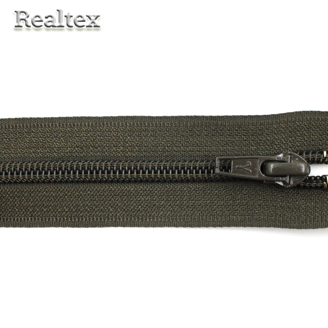 Молния обувная G007A Т.7 30см неразьемная цв.316 коричневый хаки