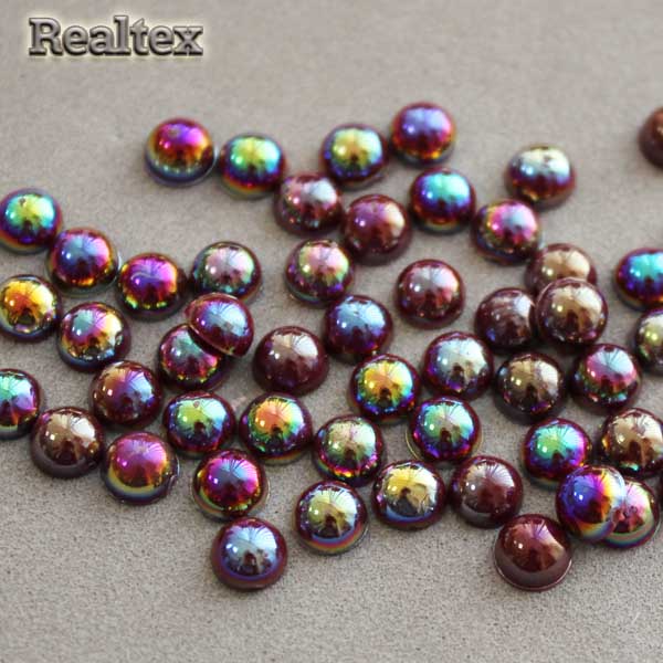 Полу-бусы Realtex  6мм (250гр) цв.АВ коричневый 