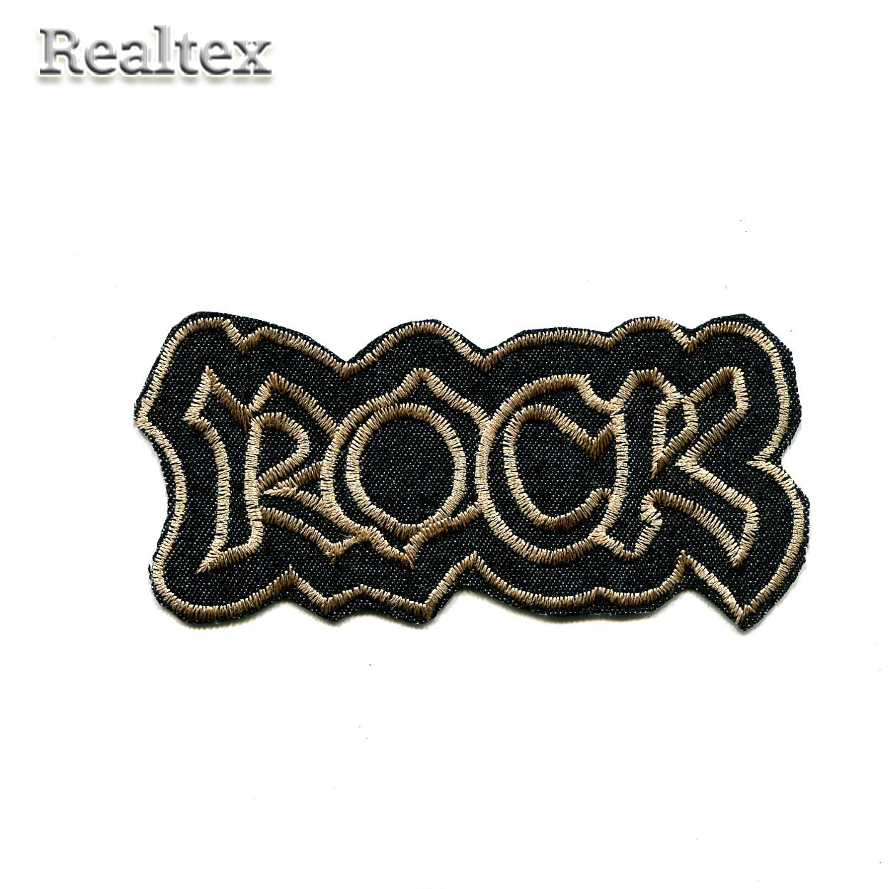 Термоаппликации джинсовые  Реалтекс 2835 "ROCK" (10шт) цв.черный