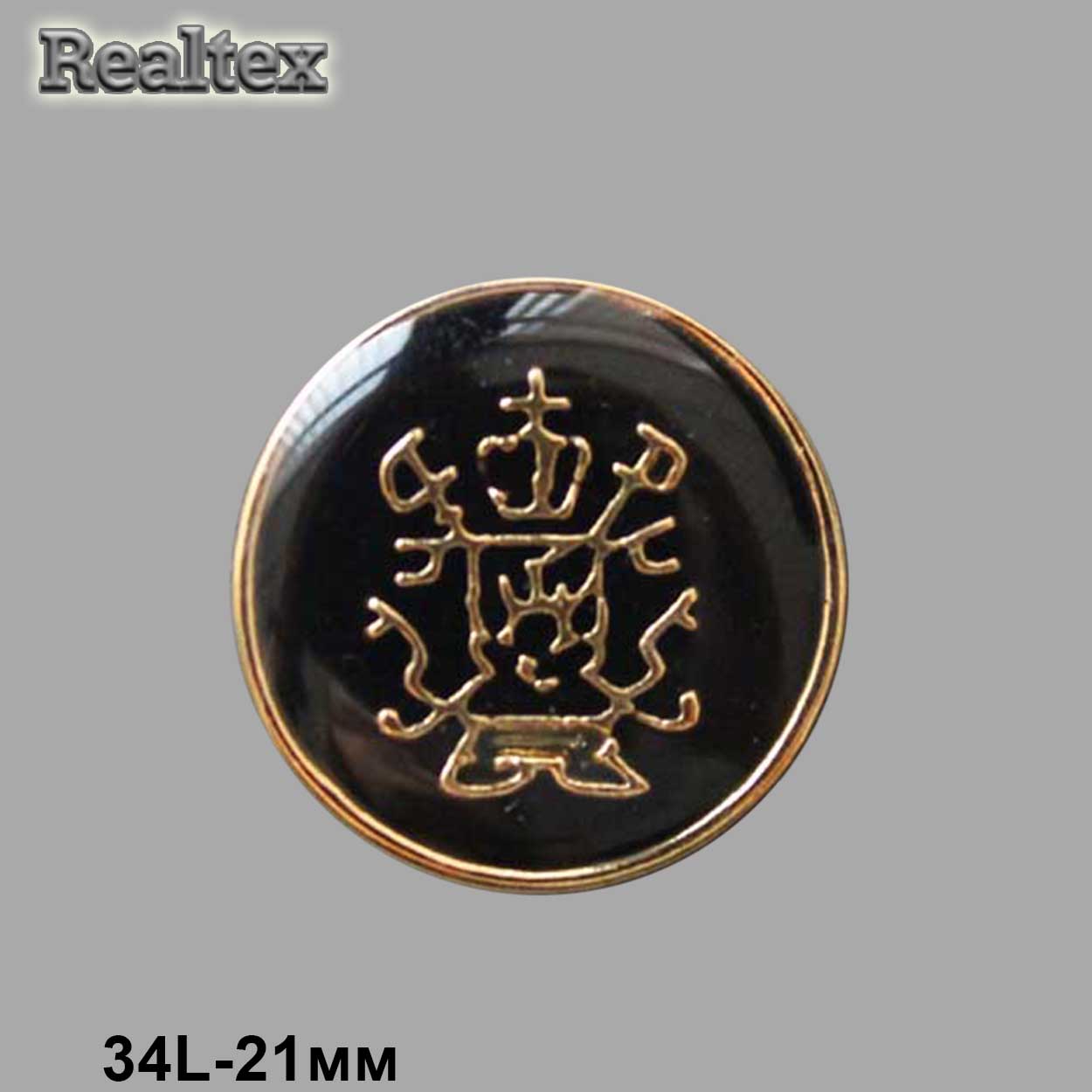 Пуговицы LA X-14 34L (36шт) цв.G/Blk