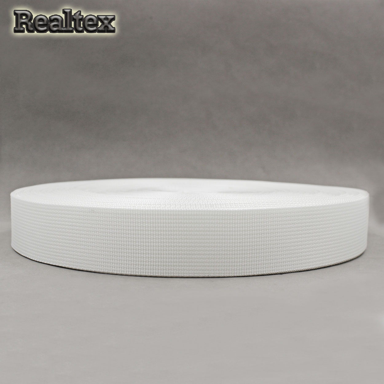  Лента ременная Realtex Premium 32мм (45,7м) цв.белый