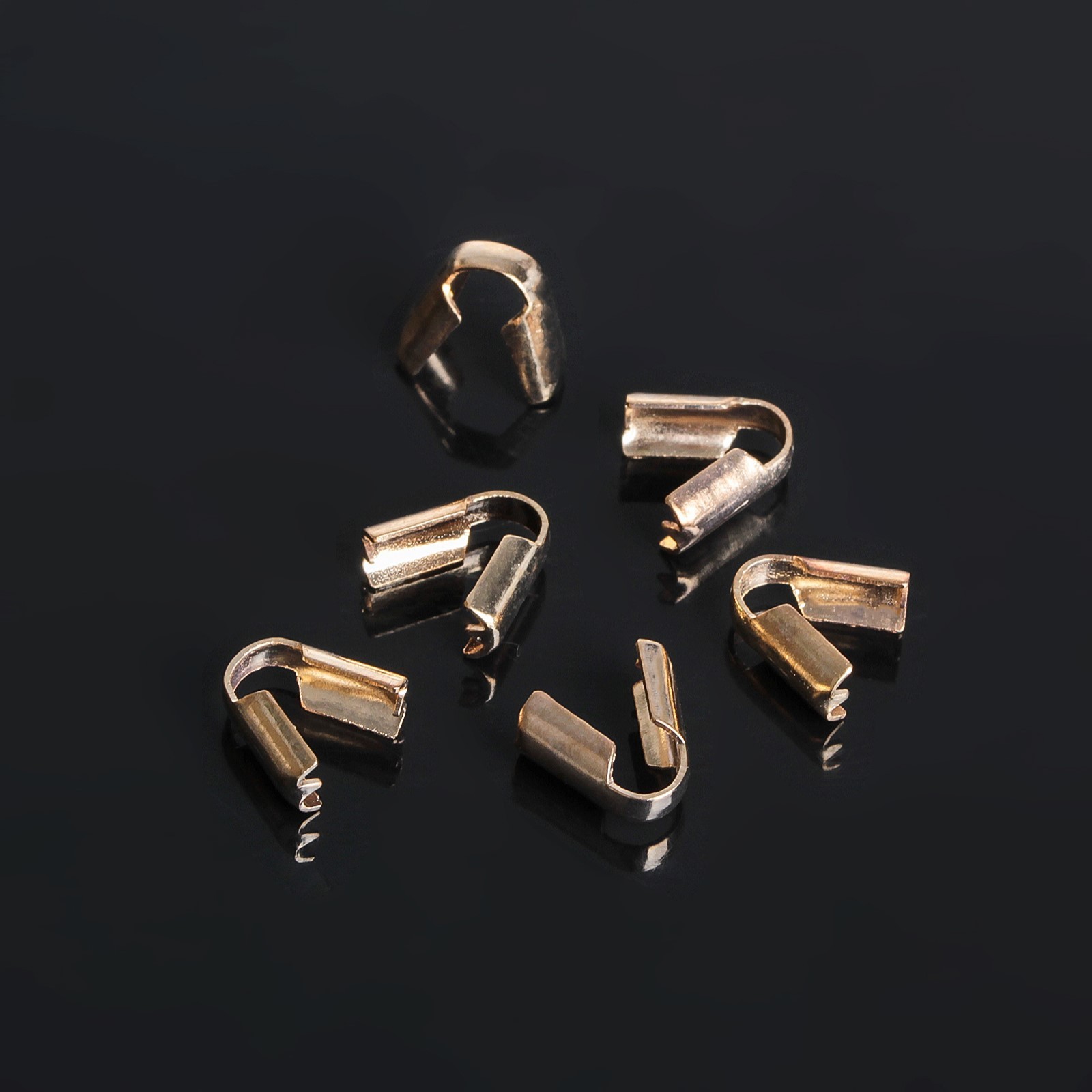 Концевик-зажим 1353622 10*8*4мм цв.золото