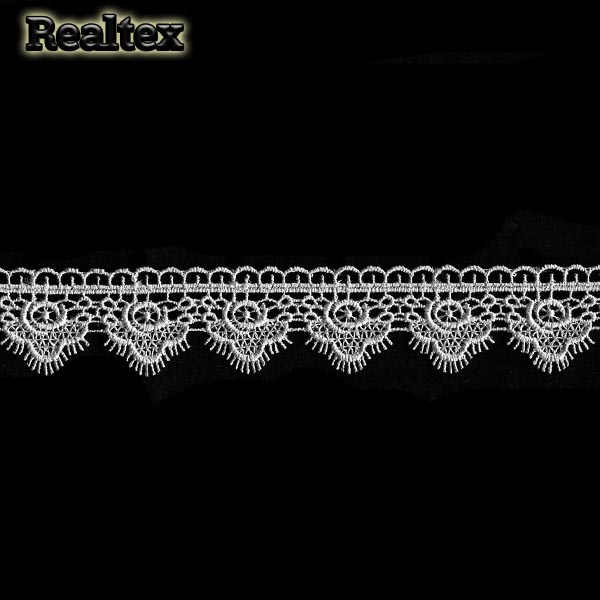Кружево  гипюр  Realtex  30мм LF-6668 цв.11 серый