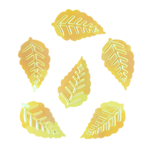 Пайетки "Астра" (10гр) "листочки" 13*25мм цв.085 салатовый