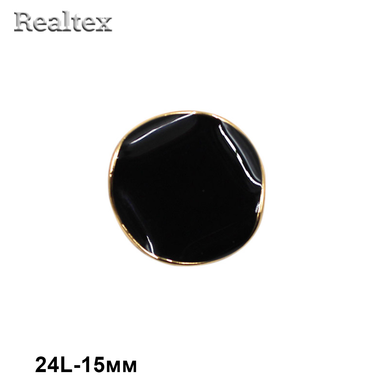 Пуговицы RB z-95 24L (12шт) цв.Black/G