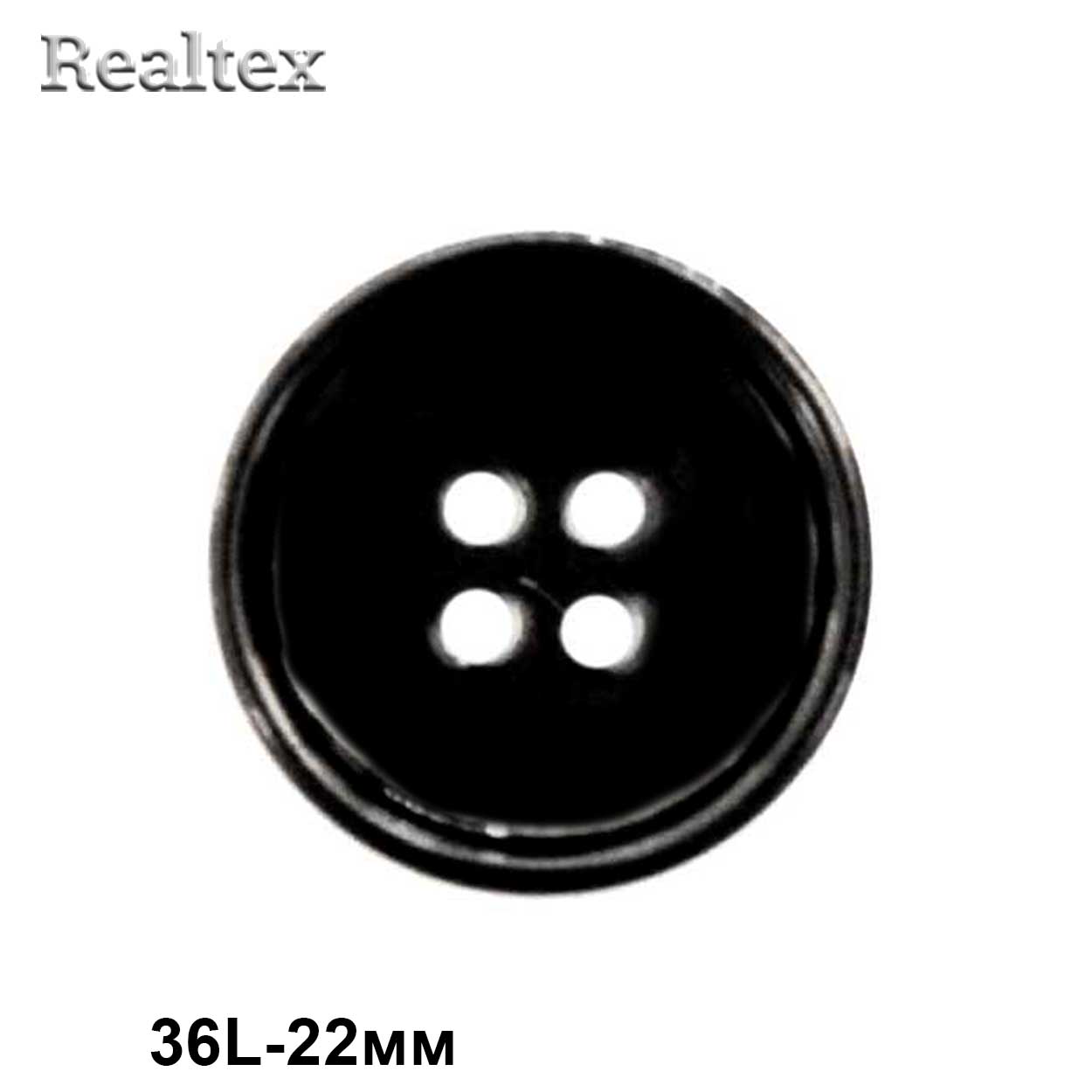 Пуговицы CX K-60 36L (72шт) цв.01-Black