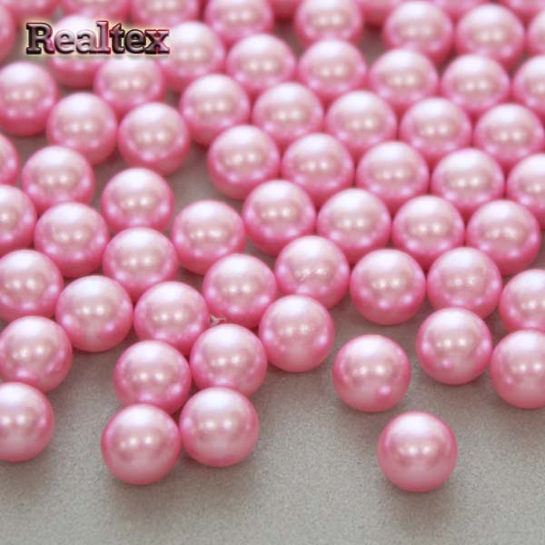 Бусины без отверстия Реалтекс 8мм 100гр цв.26 розовый