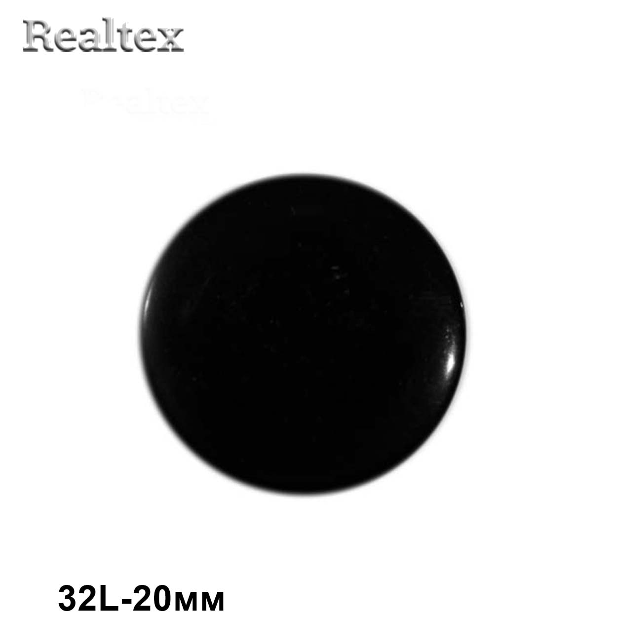 Пуговицы CR P-03 32L (144шт) цв.Black