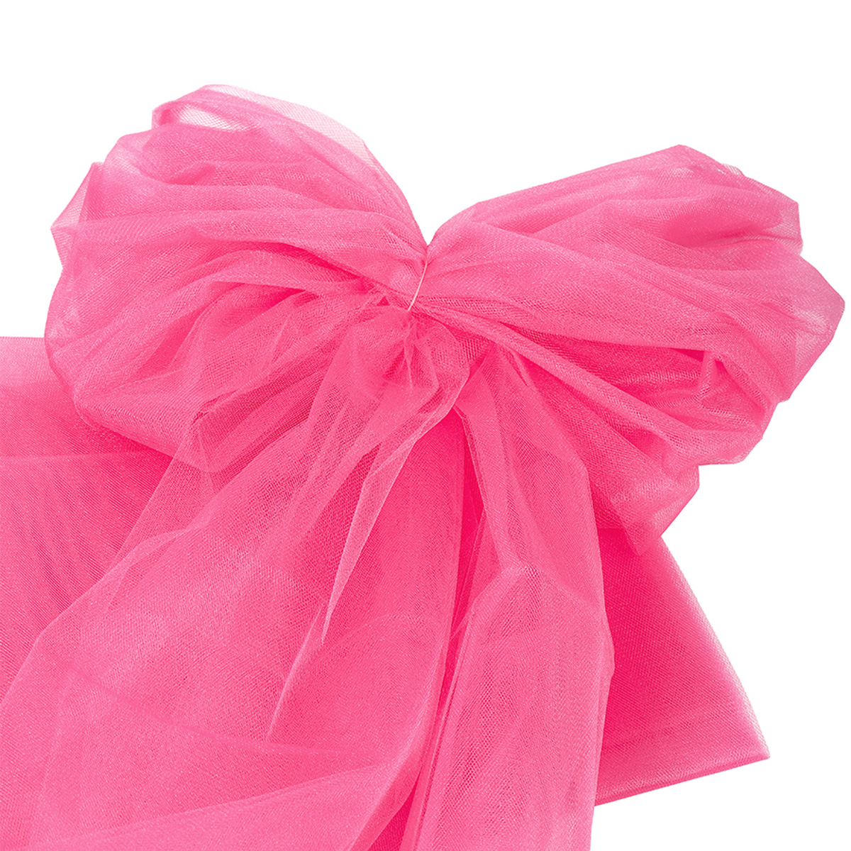 Фатин K.TRM шир.300см блестящий средней жёсткости (5м) цв.12 ярко-розовый