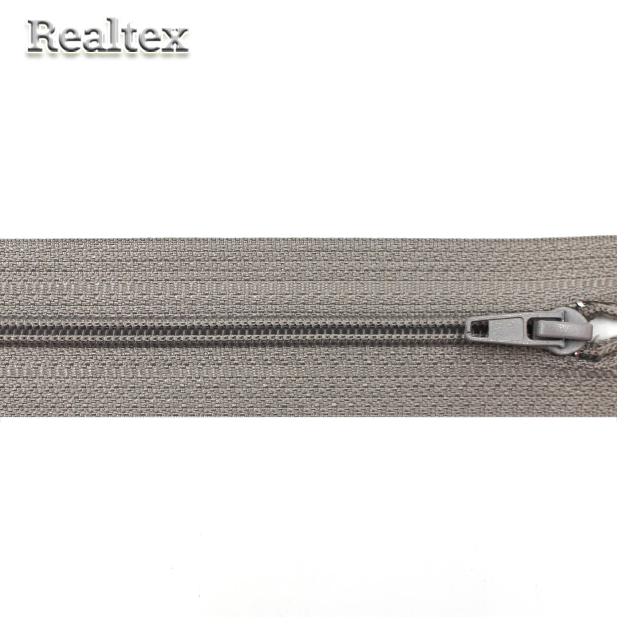 Молния витая Т.4 20см неразъемная замок автомат цв.340S серый