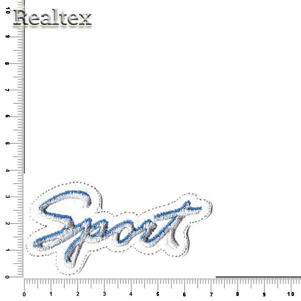 Термоаппликации 102 "Sport" цв.белый