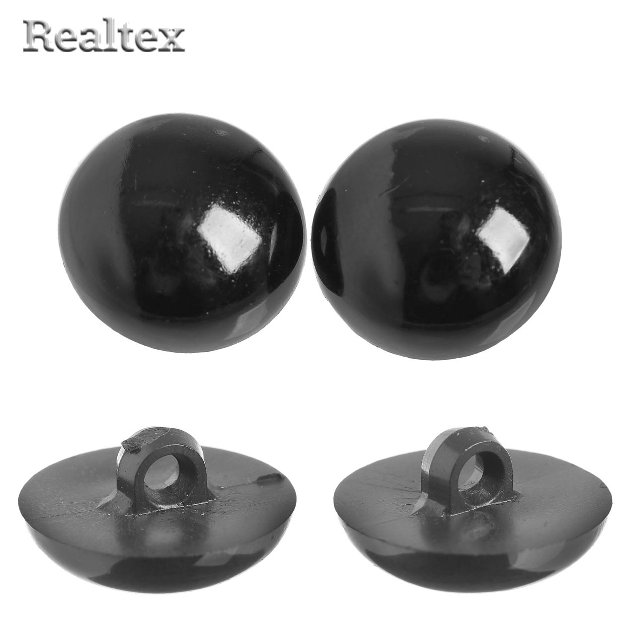 Глазки пришивные 4493843 20мм (60шт) цв.черный