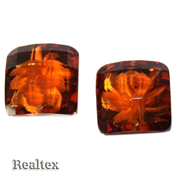 Стразы пластиковые пришивные AB-3 малые цв.т.желтый 