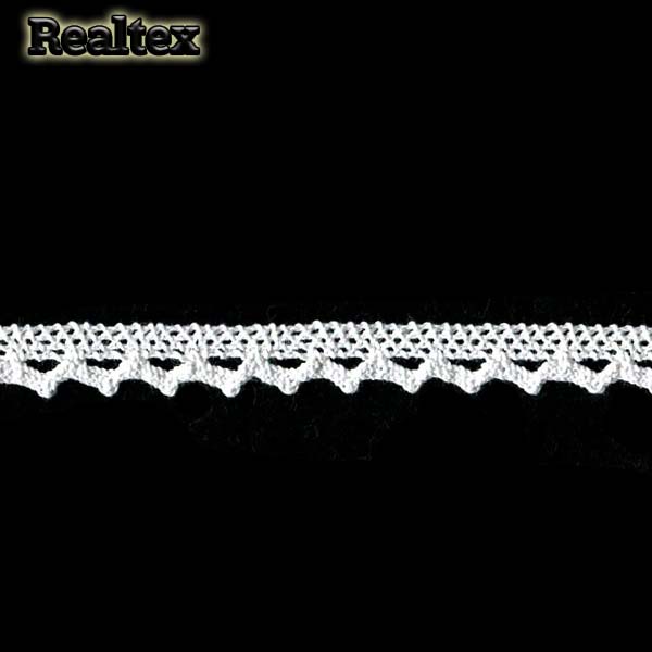 Кружево вязаное  10мм 10.01.075 цв.01 белый