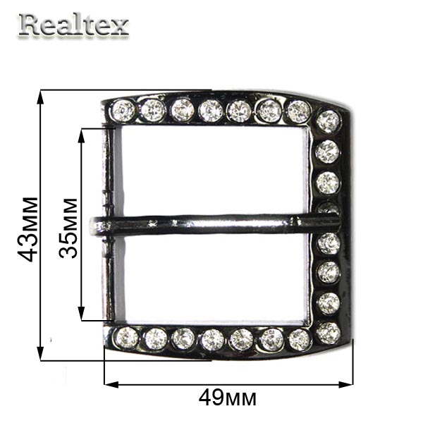 Пряжка металлическая CKB 3650 цв.черный никель