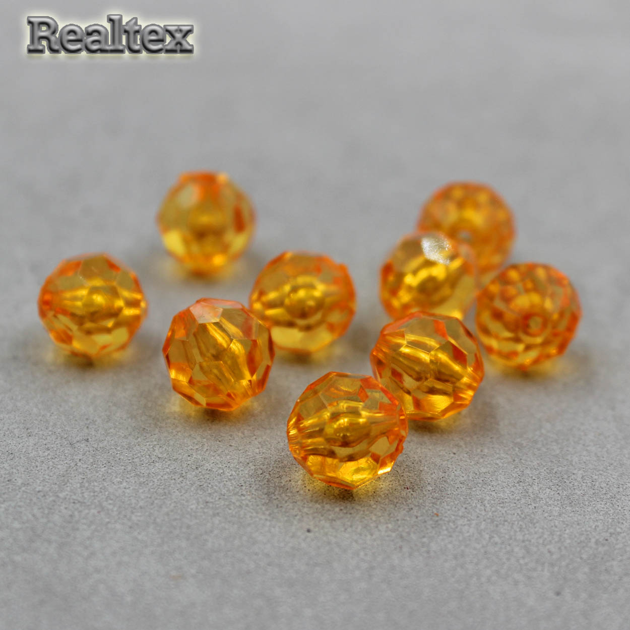 Бусины акриловые 3242 12мм (100гр) цв.21 жёлтый