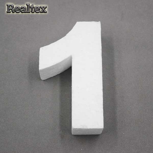 Заготовка для декорирования Цифры 10см "1" (пенопласт пористый)