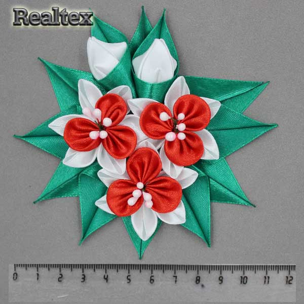 Украшение ручной работы №222 цв.3047/белый