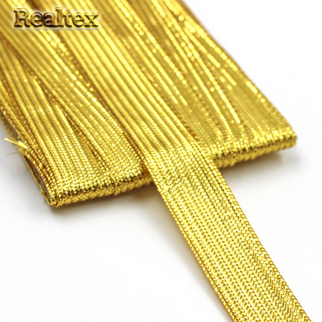 Галун R металлизированный 15мм (5м) цв.золото