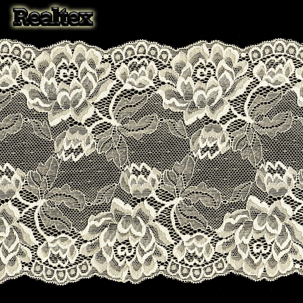 Кружево стрейч 180мм TBY L838 цв.08 экрю