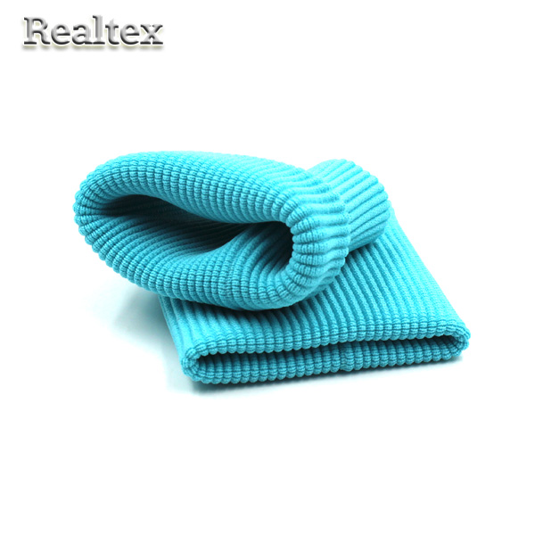 Манжет трикотажный АМ 8,5*7,5см 87%полиэфир+13%лайкра цв.лазурный