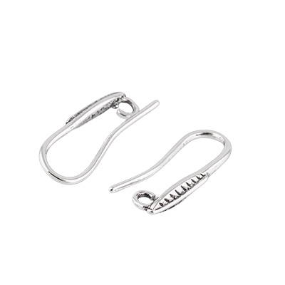 Швензы для серег "Zlatka" FMK-H03 (2шт) цв.античная серебро