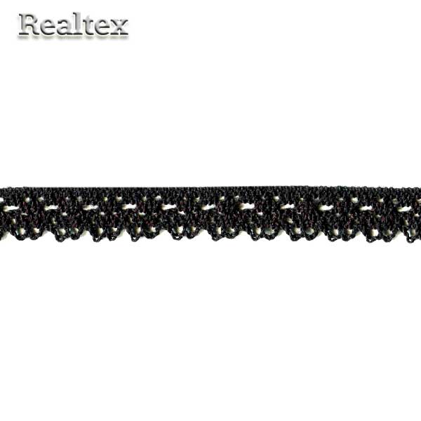Кружево вязаное  12мм 12.01.071 цв.26 черный