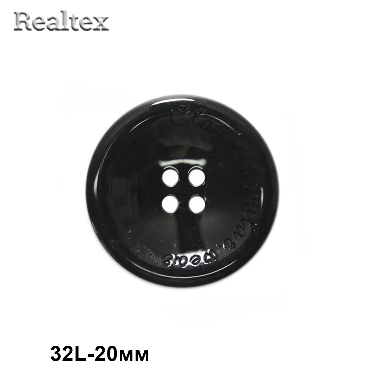 Пуговицы CN A054 32L (72шт) цв.Blk-200