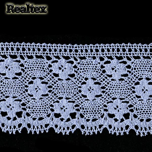 Кружево вязаное 125мм 125.01.038 цв.20 голубой