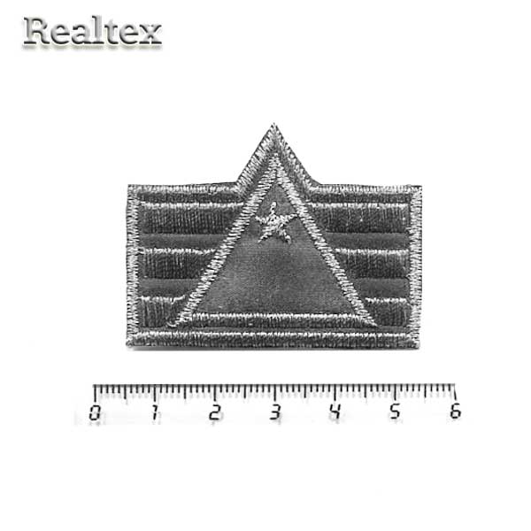 Термоаппликации 600 "Шеврон" цв.серебро