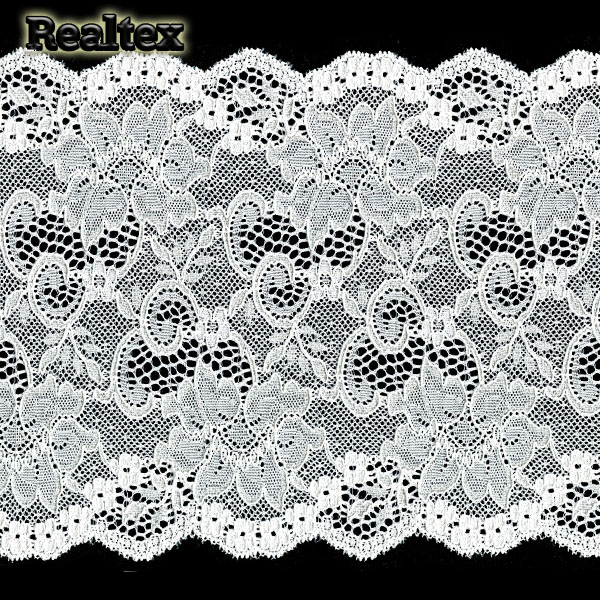Кружево стрейч 180мм E106 0165400 цв.белый