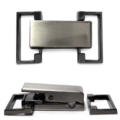 Пряжка металлическая ГХН 14824 20мм цв.тертый черный никель