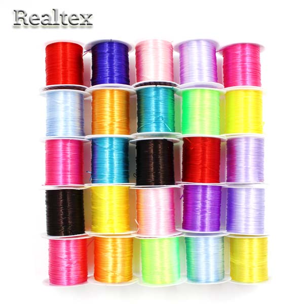 Нить-резинка без оплетки Реалтекс 0,6мм (25шт*9,1м) цв.ассорти