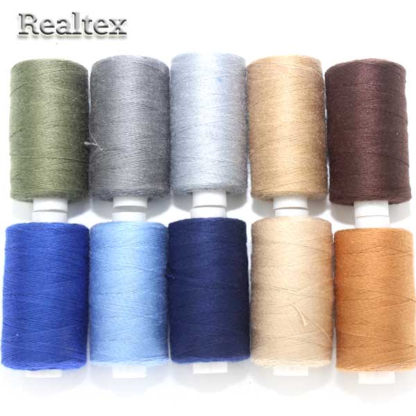 Нитки джинсовые RS (10шт*200м) цв.ассорти