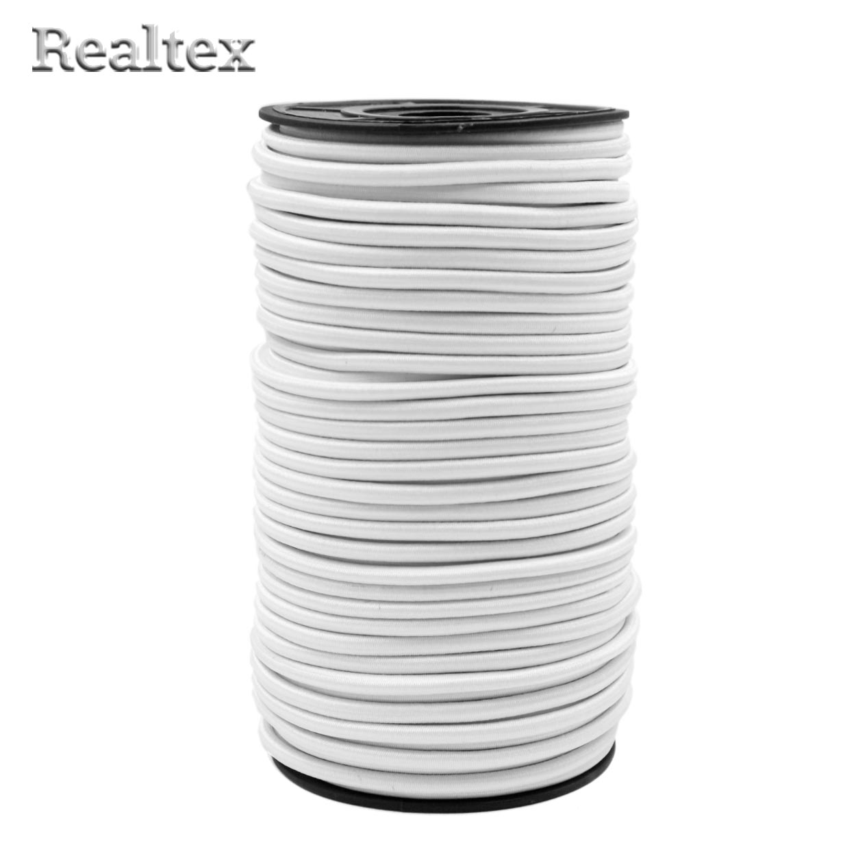 Резинка шляпная Realtex Premium 4мм (50м) цв.белый