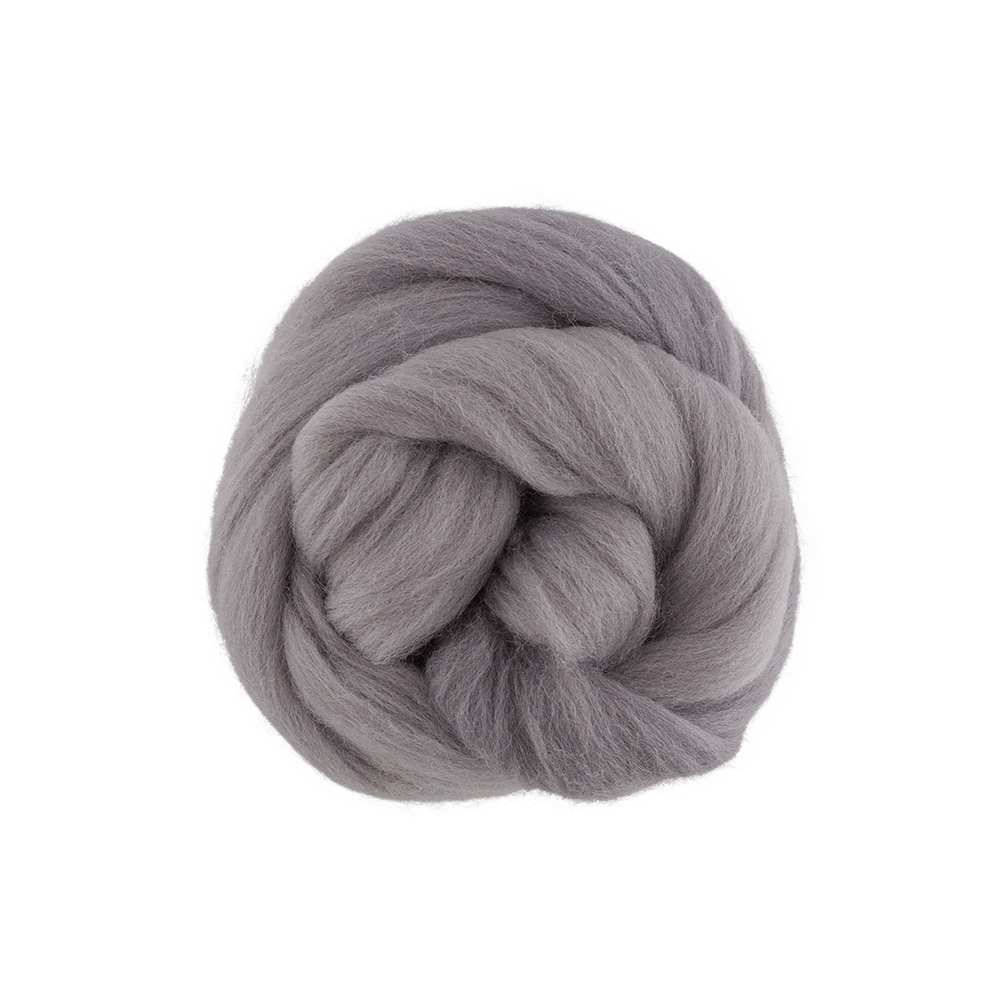 Шерсть для валяния TFS-050 полутонкая (50гр) цв.0431 серый