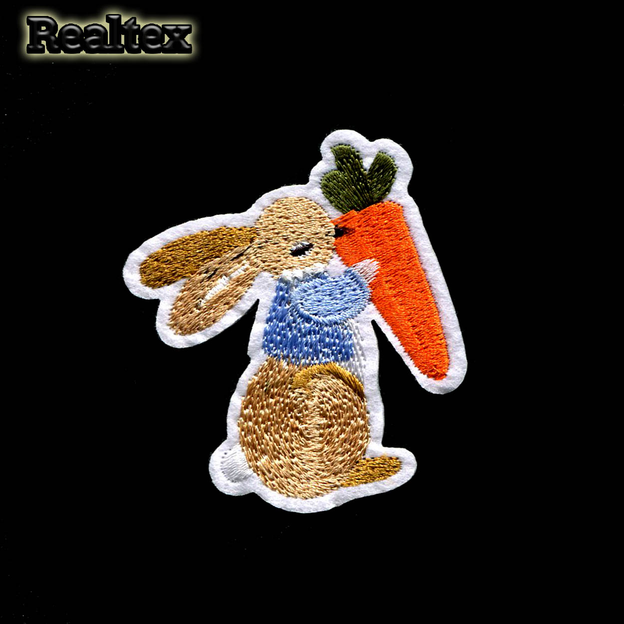  Термоаппликации детские Реалтекс R-3358 "Заяц бежевый с морковкой" 