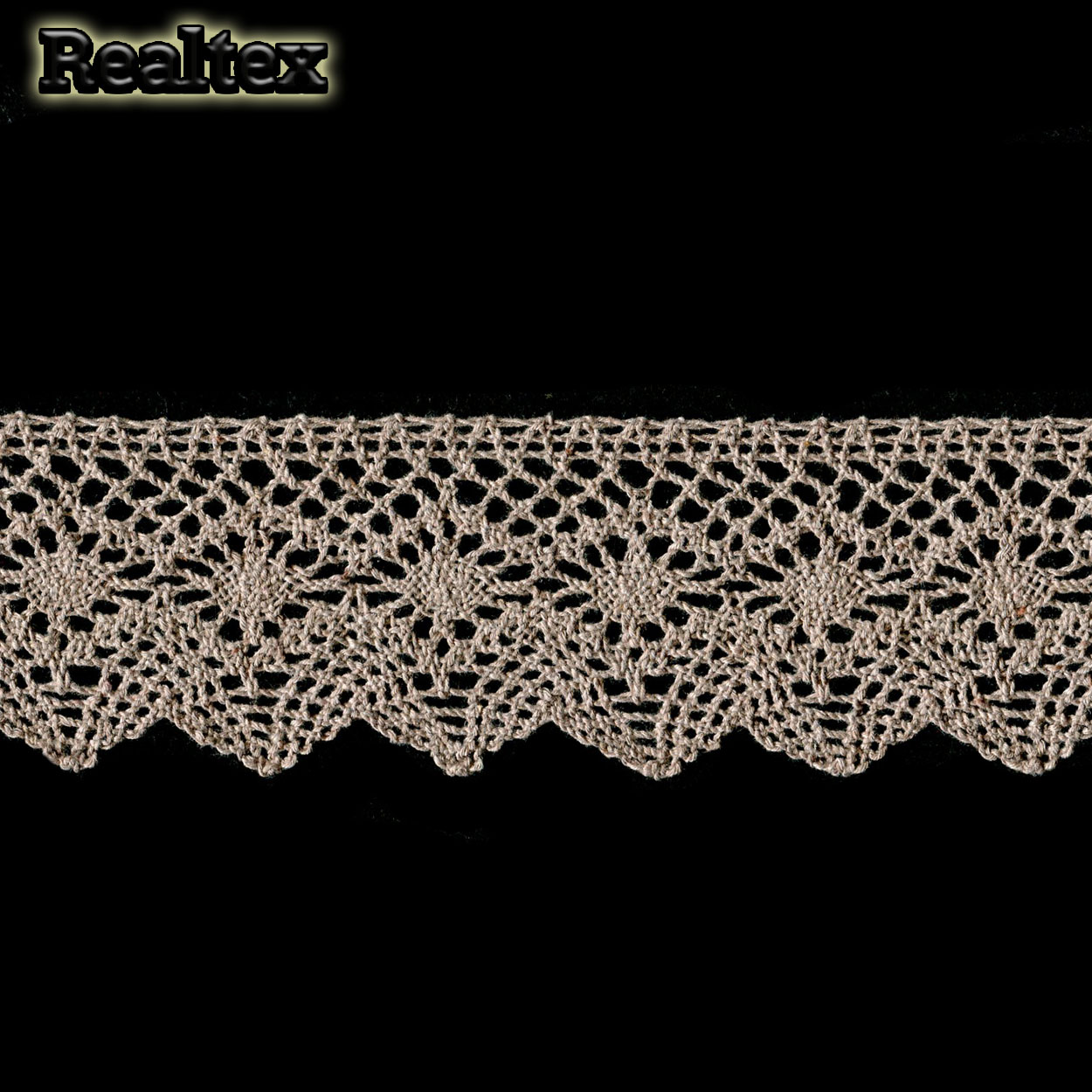 Кружево вязаное  60мм 60.01.198 цв.08 кофе