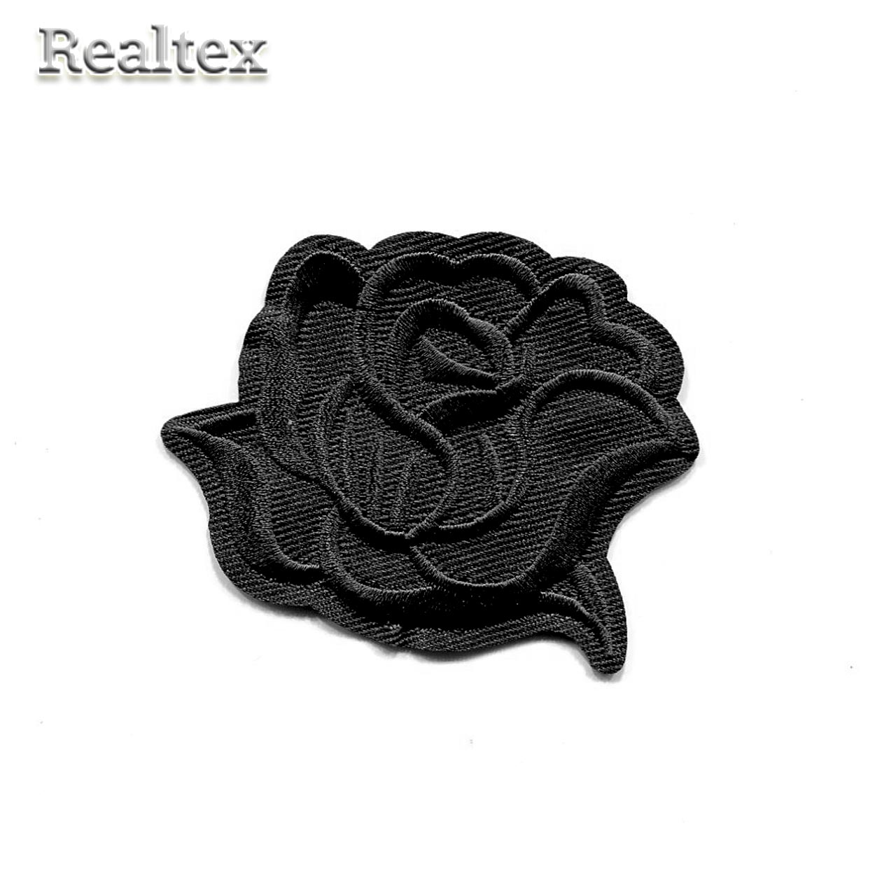  Термоаппликации Realtex H-0902 "Роза" цв.черный