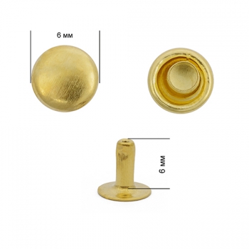 Хольнитены   6*6мм цв.золото 