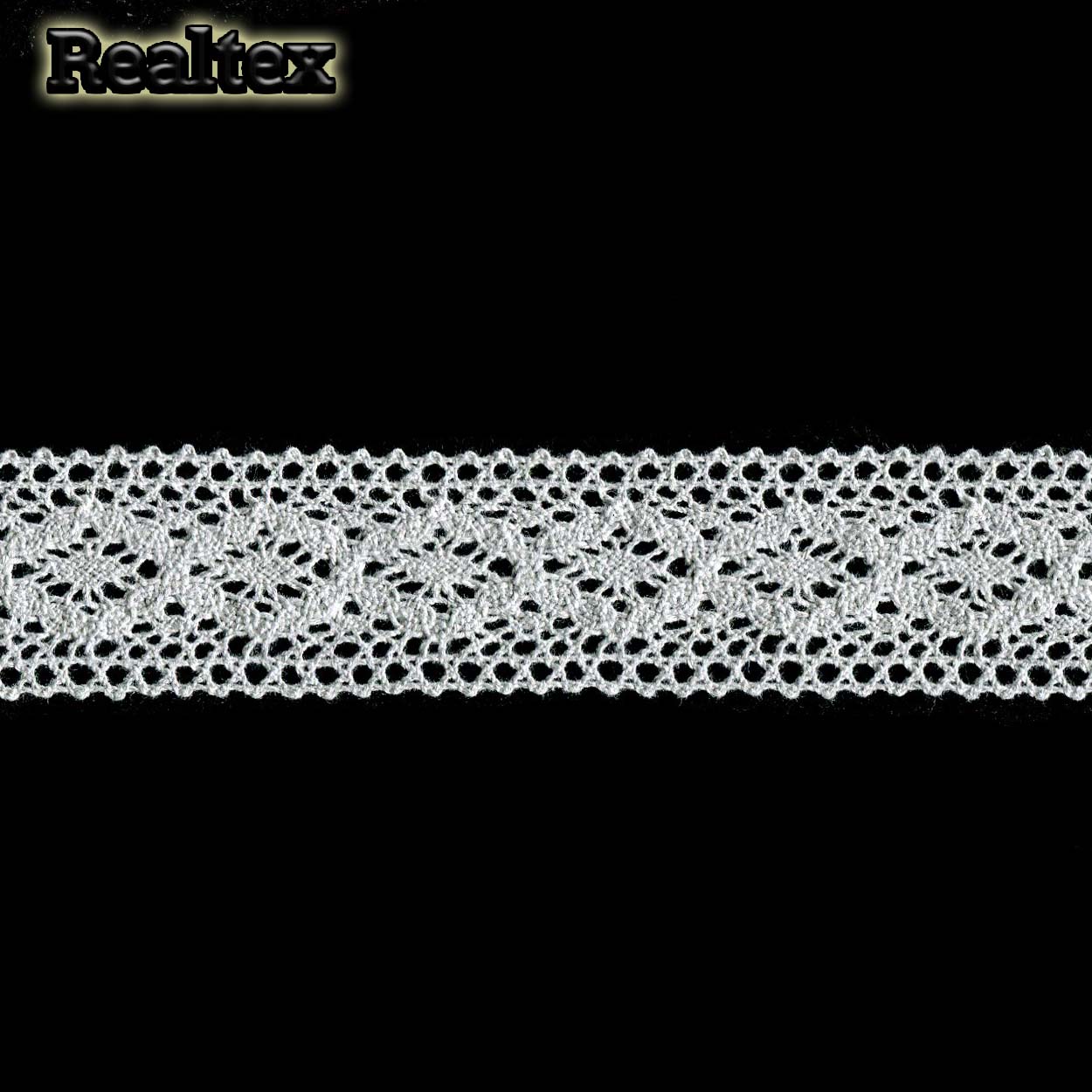 Кружево вязаное  40мм 40.01.142 (25м) цв.06 св.серый