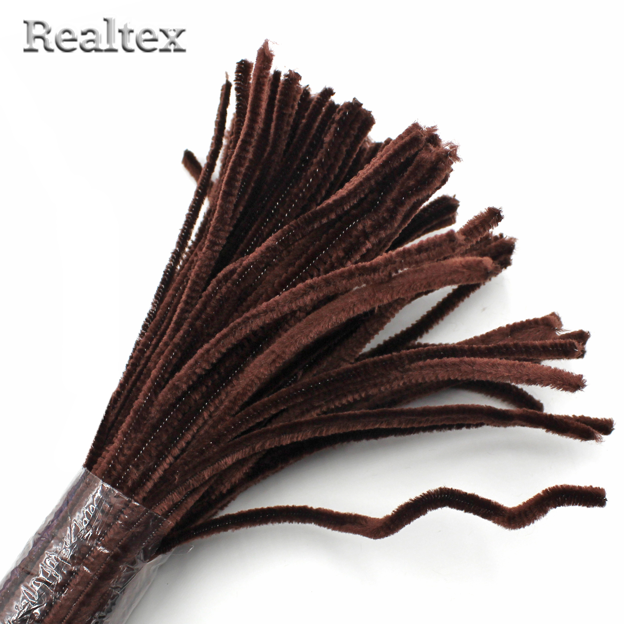 Проволока "Синель" RS для творчества d-6мм 30см (100шт) цв.А-46 тёмно-коричневый