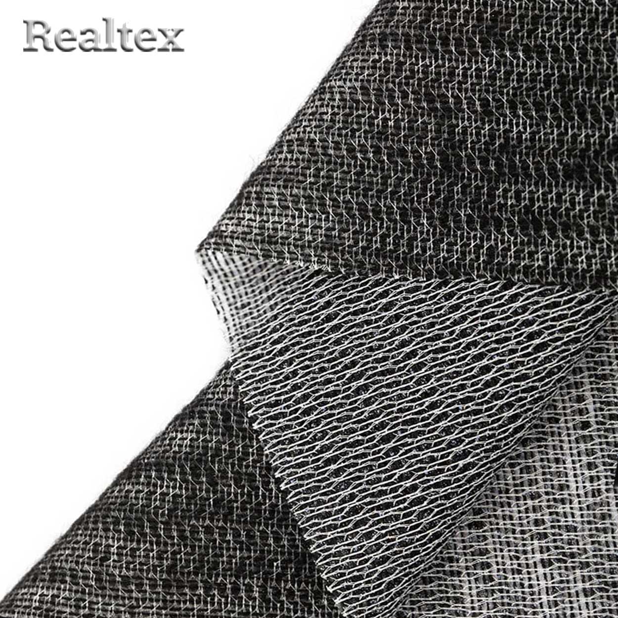 Дублерин трикотажный точечный G-22tt (50м) шир.150см 72г/м цв.чёрный 