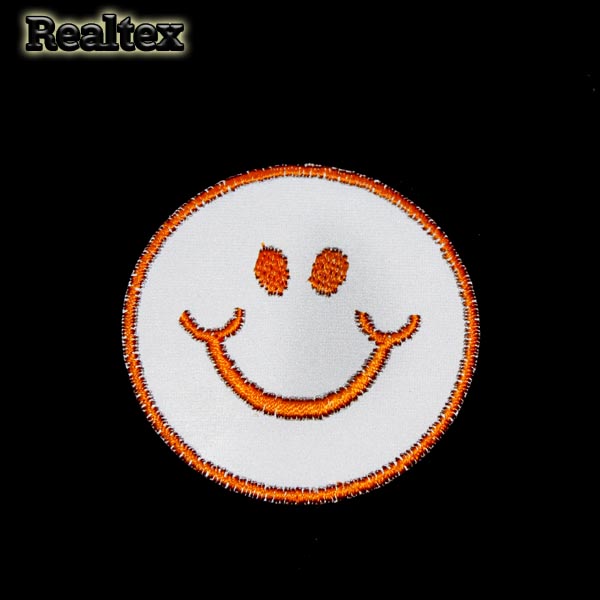 Термоаппликации 502со "Смайл" светоотражающие цв.серый