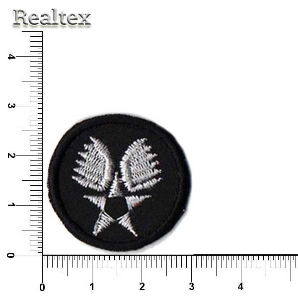 Термоаппликации 42782 "Звезда" цв.черный/белый