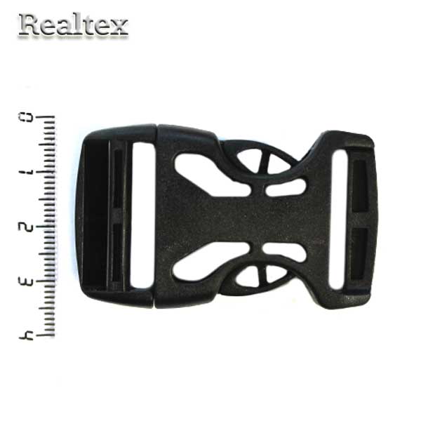 Защелка-трезубец 25мм ПП (полипропилен) Ф-25/3 цв.черный 