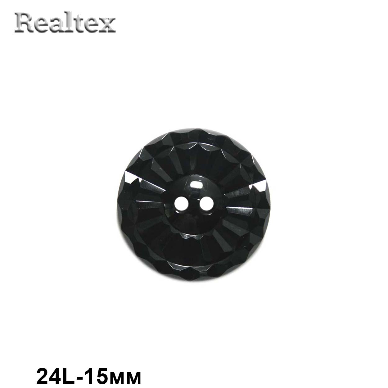 Пуговицы SB 3632N 24L (50шт) цв.черный