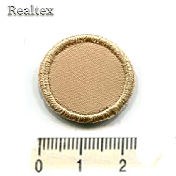 Термоаппликации 008 "Круг малый" цв.бежевый 