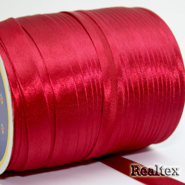 Косая бейка атласная 15мм (132м) цв.5101 красный